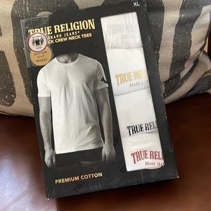 True Religion Crew Neck Tees XL 4 Pack